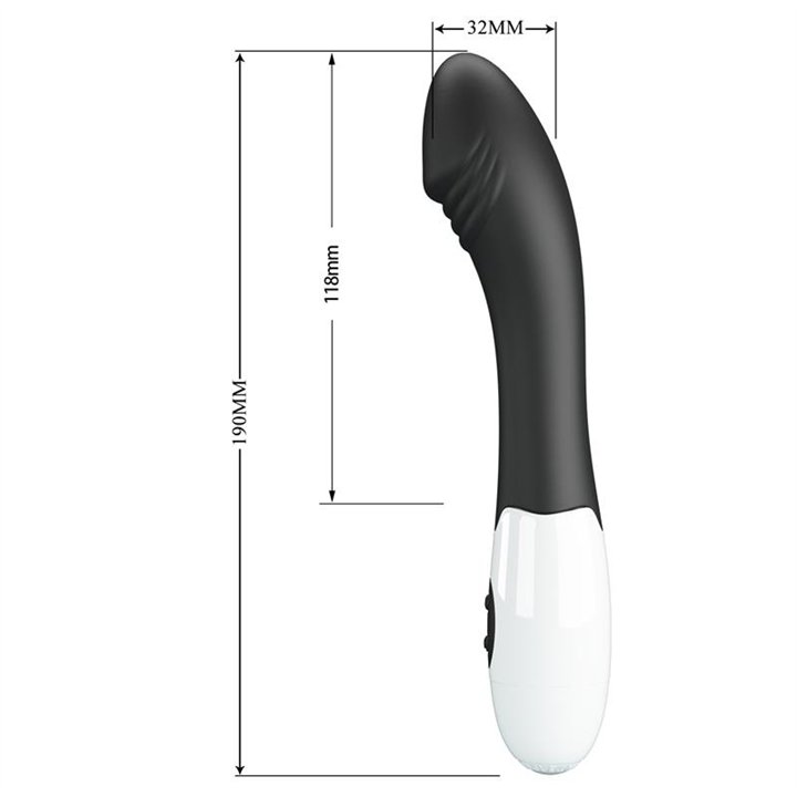 Vibrator Elemental 30 functions Black - BI-014812-A3 - Teknashop Ltd