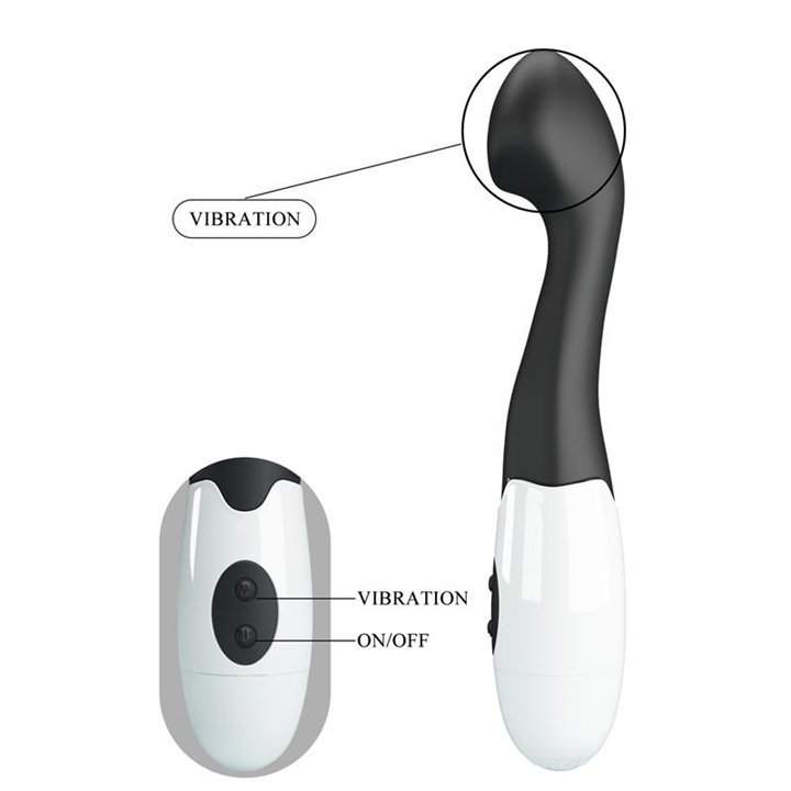 Vibrator Charles 30 functions Black - BI-014221-A3 - Teknashop Ltd