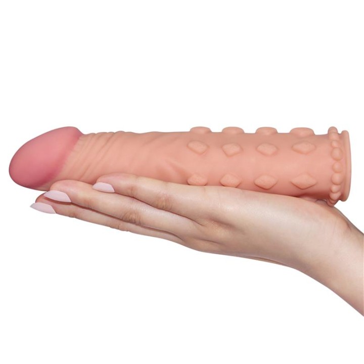 Penis Sleeve Add 2 Pleasure X Tender Flesh - LO-LV1054-F - Teknashop Ltd
