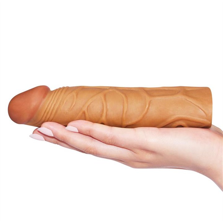 Penis Sleeve Pleasure X Tender Brown - LO-LV1051 - Teknashop Ltd