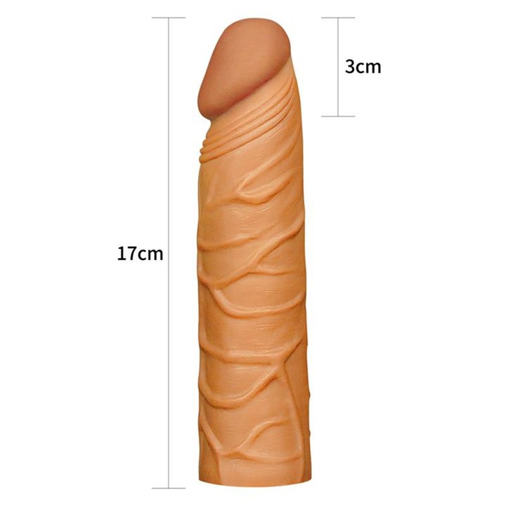 Penis Sleeve Pleasure X Tender Brown - LO-LV1051 - Teknashop Ltd