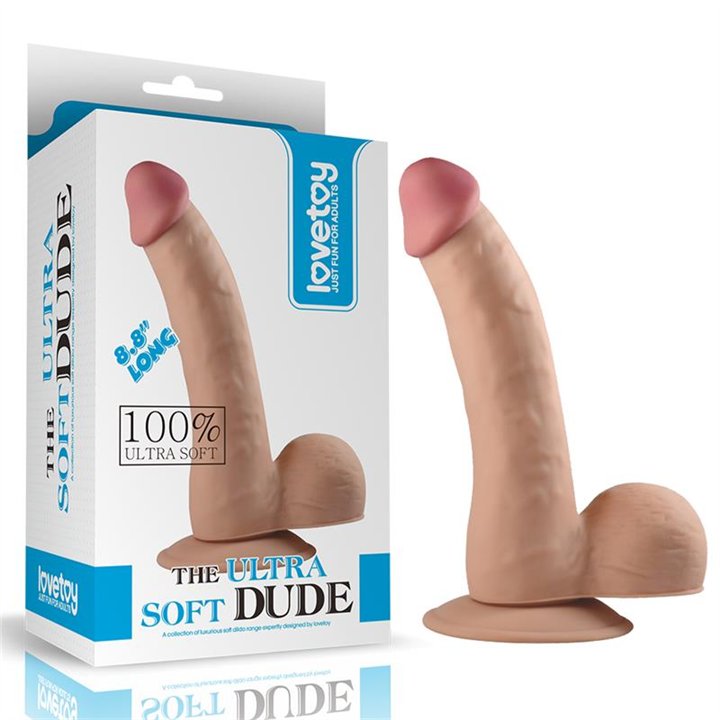 Dildo The Ultra Soft Dude 8.8 Flesh - LO-LV1082 - Teknashop Ltd
