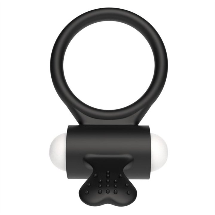 Vibrating Cockring Power Clit Black - LO-LV1421 - Teknashop Ltd