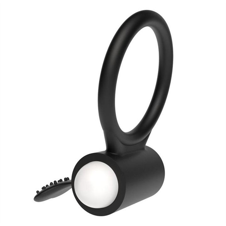Vibrating Cockring Power Clit Black - LO-LV1421 - Teknashop Ltd
