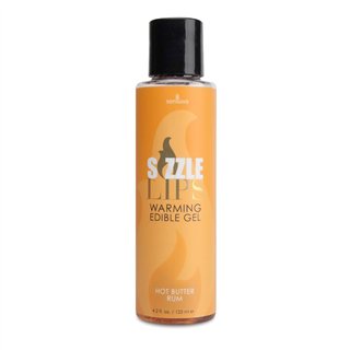 Sizzle Lips Edible Warming Gel Butter Rum 125 ml - 855559007327 - Teknashop Ltd