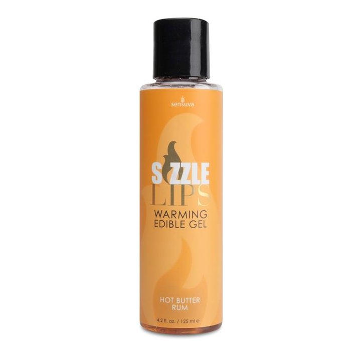 Sizzle Lips Edible Warming Gel Butter Rum 125 ml - 855559007327 - Teknashop Ltd