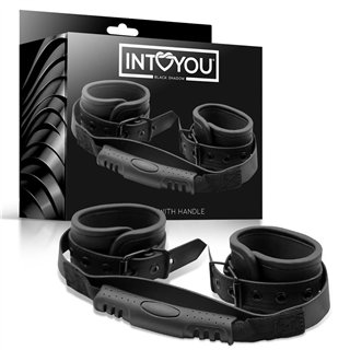 Vegan Leather Cuffs with Handle - BS-655 - Teknashop Ltd