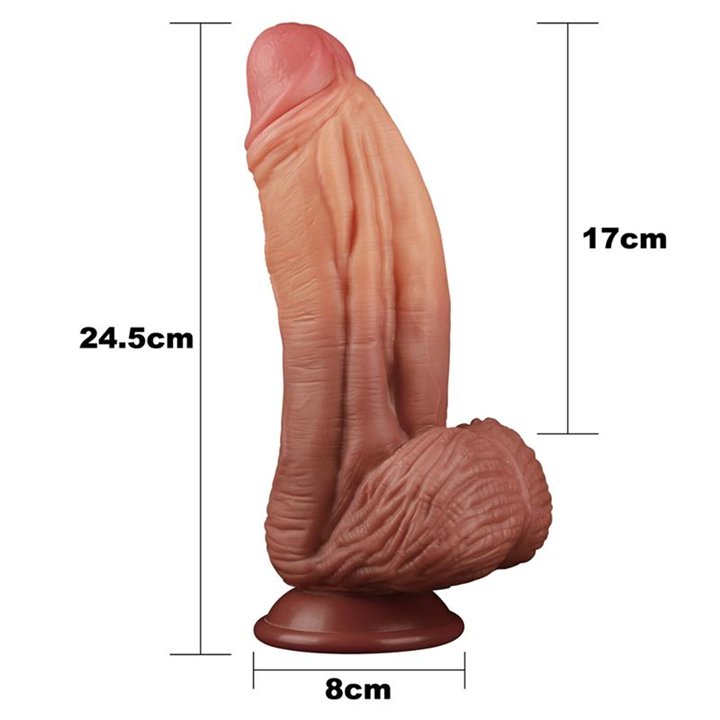 Dildo Nature King 10 Dual Layer - LO-LV411014 - Teknashop Ltd