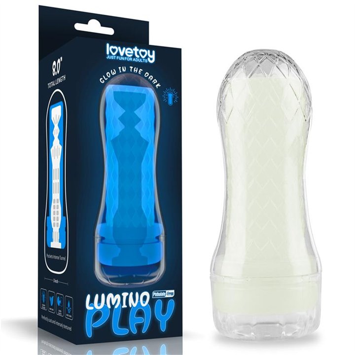 Male Masturbator Lumino Blue Light - LO-LV342036 - Teknashop Ltd