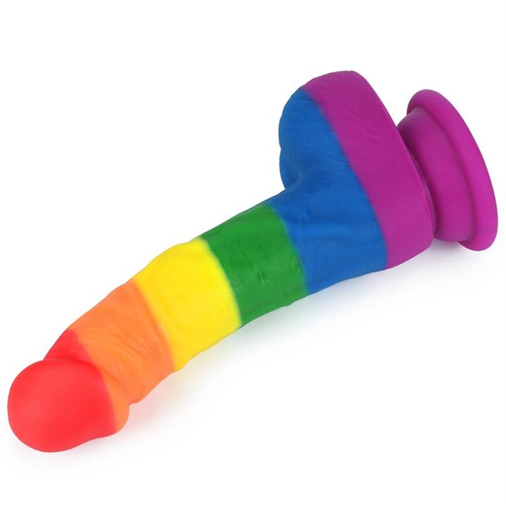 Dildo Prider 8 Liquid Silicone LGBT - LO-LV410027 - Teknashop Ltd