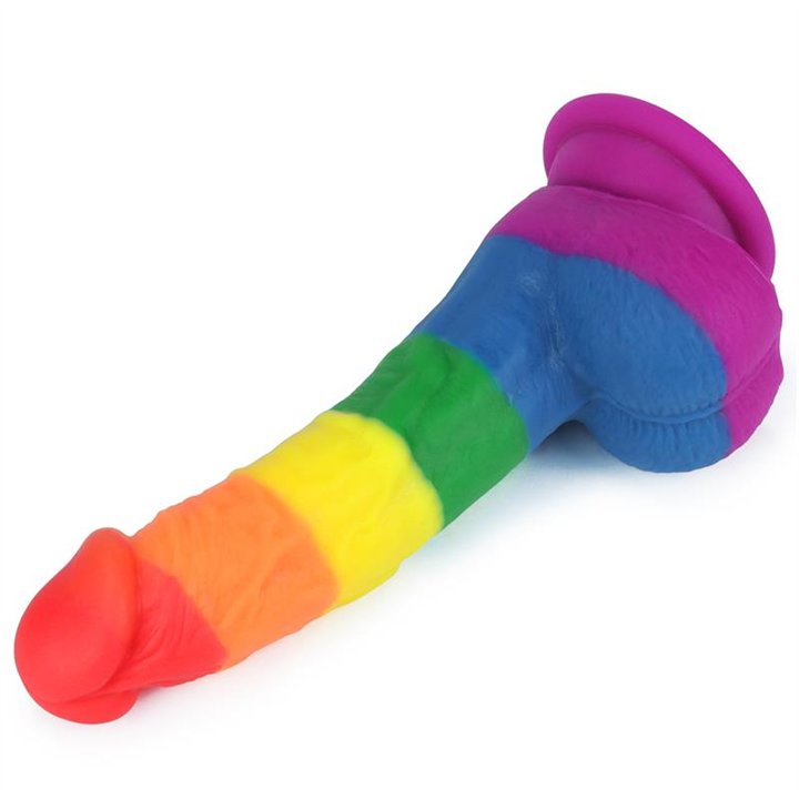 Dildo Prider 8 Liquid Silicone LGBT - LO-LV410027 - Teknashop Ltd