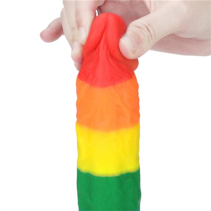 Dildo Prider 8 Liquid Silicone LGBT - LO-LV410027 - Teknashop Ltd