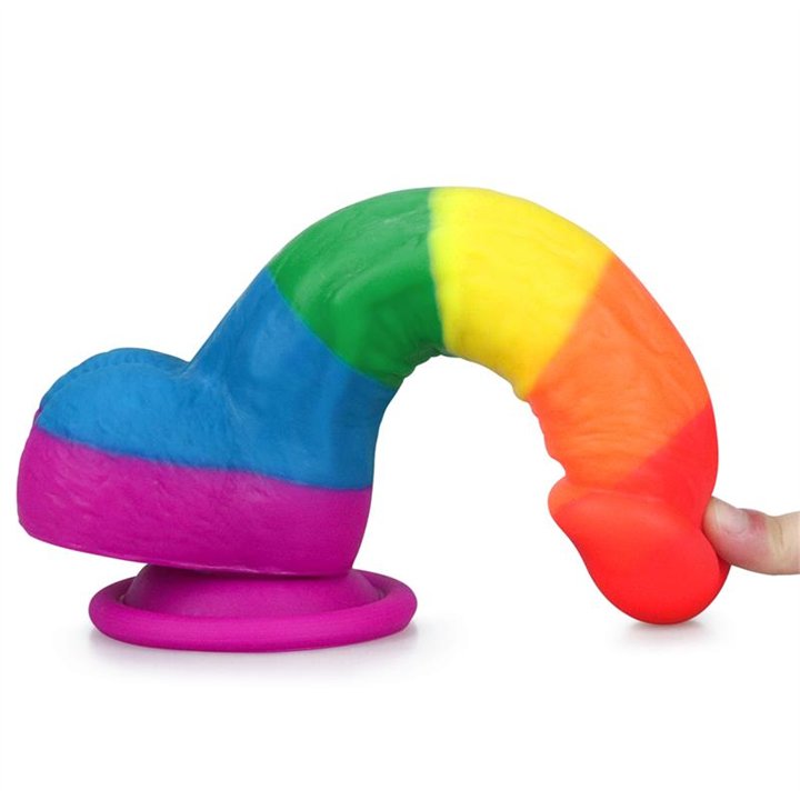 Dildo Prider 8 Liquid Silicone LGBT - LO-LV410027 - Teknashop Ltd