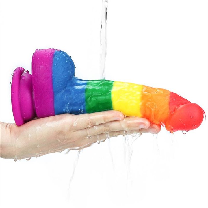 Dildo Prider 8 Liquid Silicone LGBT - LO-LV410027 - Teknashop Ltd