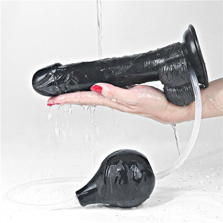 Dildo Squirting 9 Black - LO-LV116024 - Teknashop Ltd