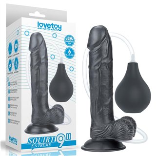 Dildo Squirting 10 Black - LO-LV116025 - Teknashop Ltd