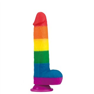 Dildo Prider 9 Liquid Silicone LGBT - LO-LV410028 - Teknashop Ltd