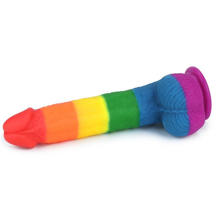 Dildo Prider 9 Liquid Silicone LGBT - LO-LV410028 - Teknashop Ltd
