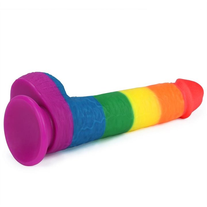 Dildo Prider 9 Liquid Silicone LGBT - LO-LV410028 - Teknashop Ltd