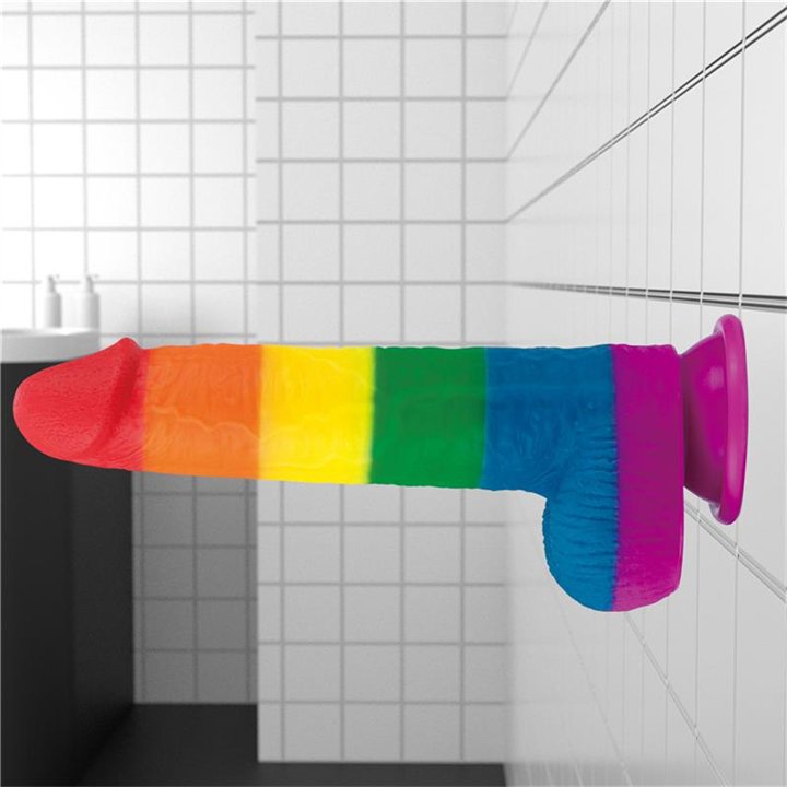 Dildo Prider 9 Liquid Silicone LGBT - LO-LV410028 - Teknashop Ltd