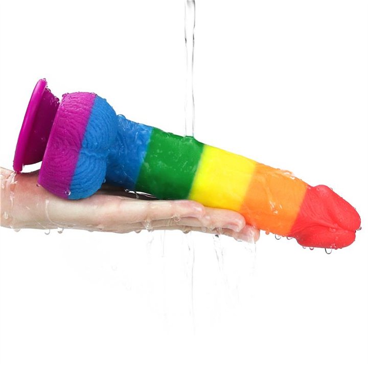 Dildo Prider 9 Liquid Silicone LGBT - LO-LV410028 - Teknashop Ltd