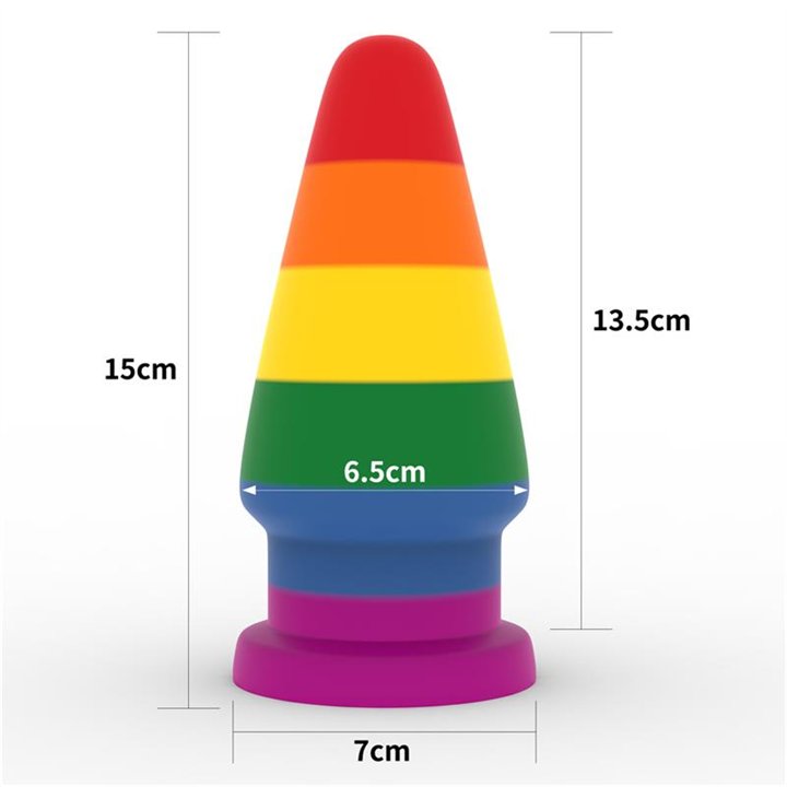 Butt Plug Prider 6 LGBT - LO-LV410041 - Teknashop Ltd