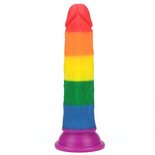 Dildo Prider 7 Liquid Silicone LGBT - LO-LV410025 - Teknashop Ltd