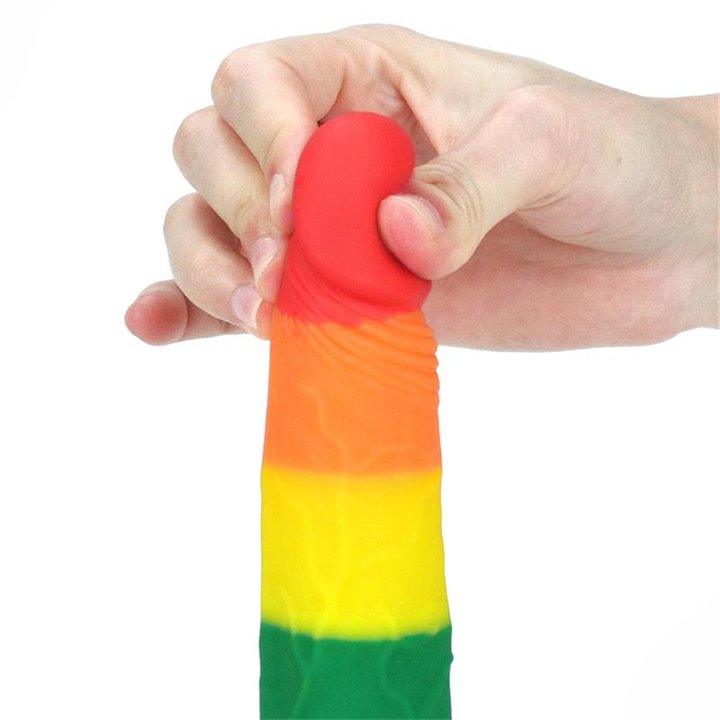 Dildo Prider 7 Liquid Silicone LGBT - LO-LV410025 - Teknashop Ltd