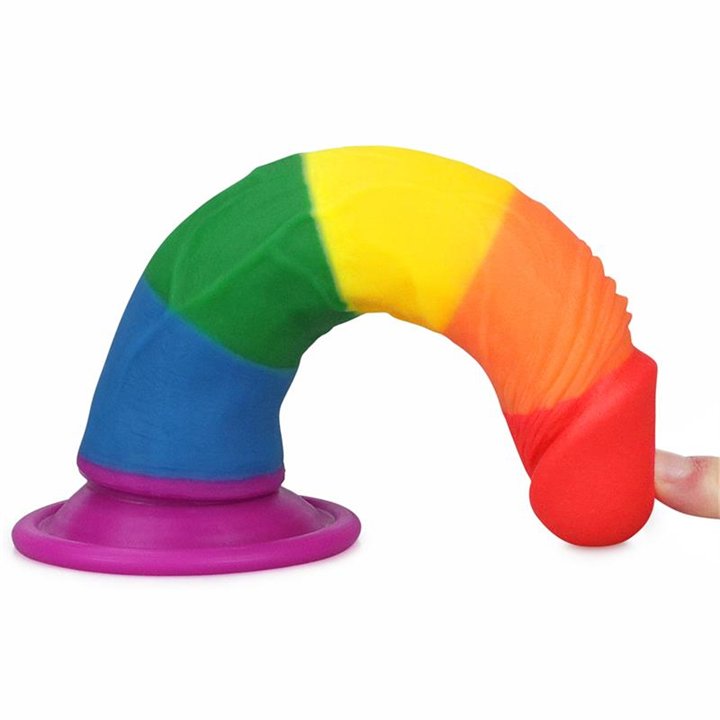 Dildo Prider 7 Liquid Silicone LGBT - LO-LV410025 - Teknashop Ltd