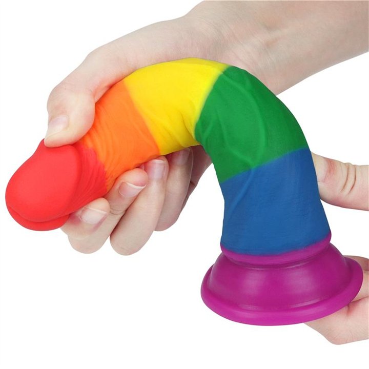 Dildo Prider 7 Liquid Silicone LGBT - LO-LV410025 - Teknashop Ltd