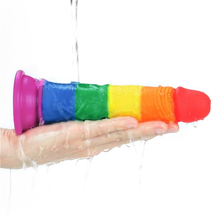 Dildo Prider 7 Liquid Silicone LGBT - LO-LV410025 - Teknashop Ltd