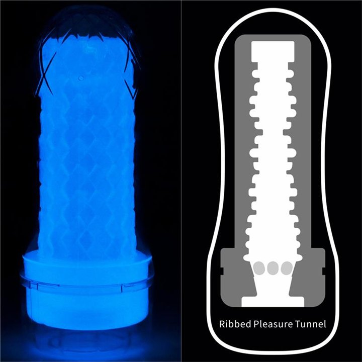 Male Masturbator Lumino Blue Light - LO-LV342035 - Teknashop Ltd