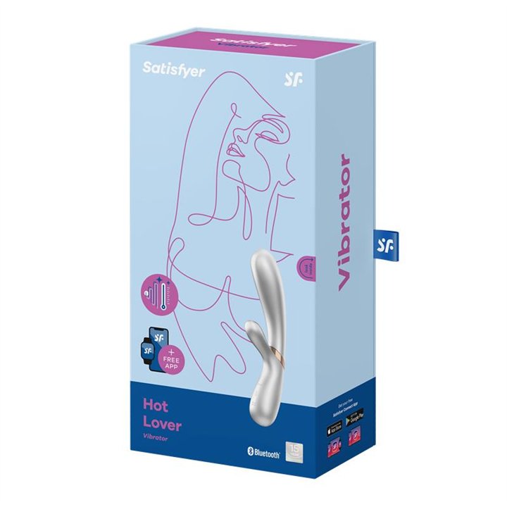Hot Lover Heat Effect Vibe with APP Silver and Champagne - 4061504002514 - Teknashop Ltd