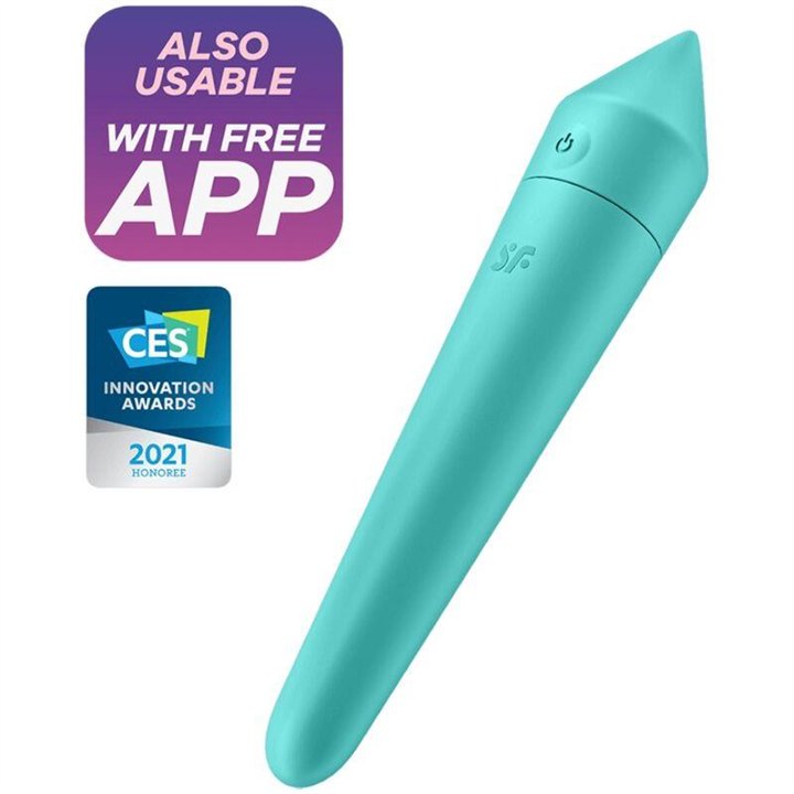 Ultra Power Bullet 8 Vibrating Bullet with APP Turquoise - 4061504007748 - Teknashop Ltd