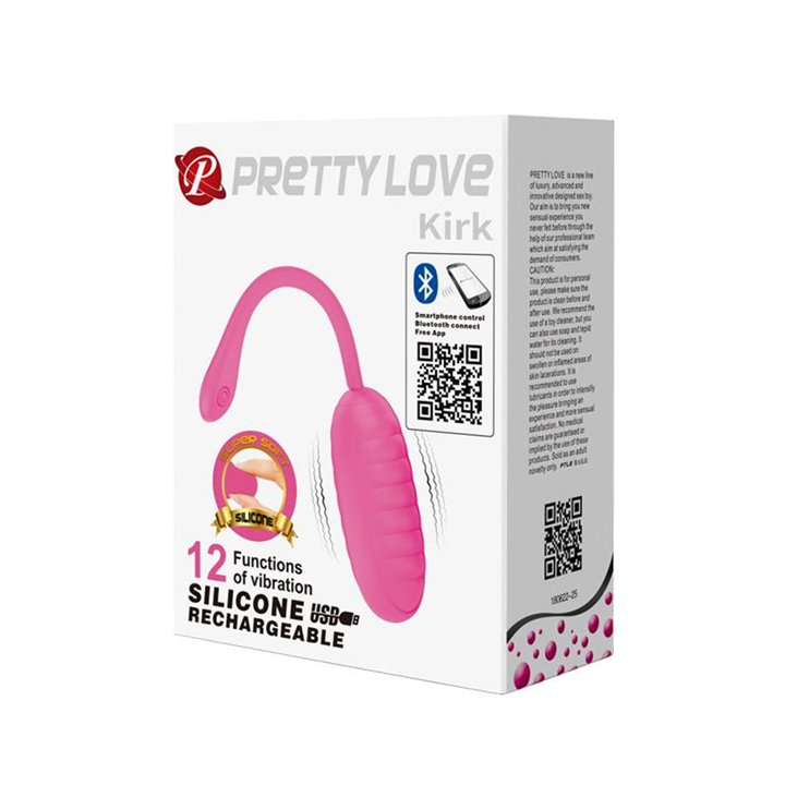 Kirk Vibrating Egg with Movil APP Silicone USB - BI-014654HP - Teknashop Ltd