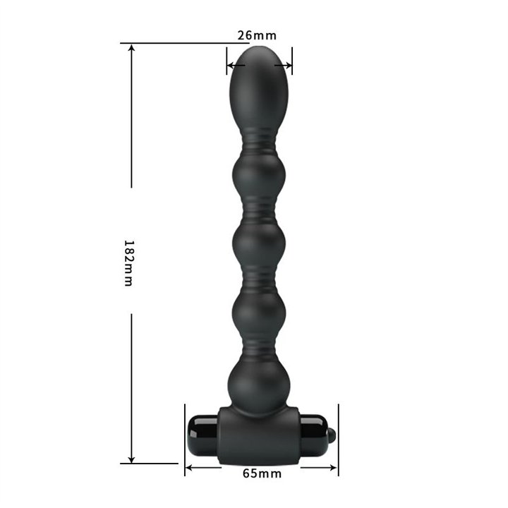 Lynn Butt Plug with Vibration Sensual Pleasure - BI-040105 - Teknashop Ltd