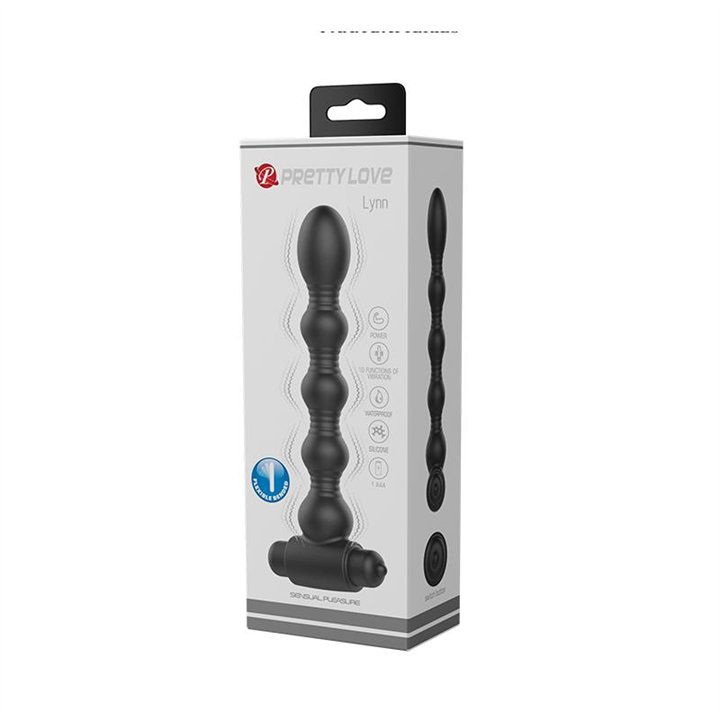 Lynn Butt Plug with Vibration Sensual Pleasure - BI-040105 - Teknashop Ltd