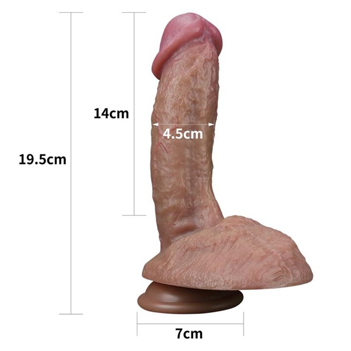 Dildo Nature 7.5 Dual Layer - LO-LV411051 - Teknashop Ltd