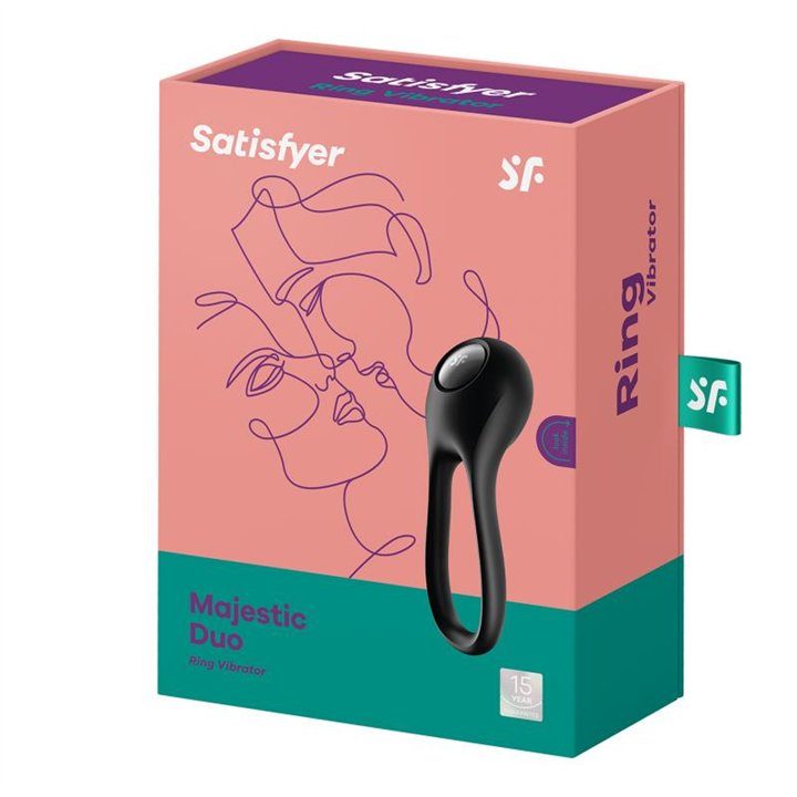 Penis Ring Majestic Duo USB Black - 4061504009957 - Teknashop Ltd