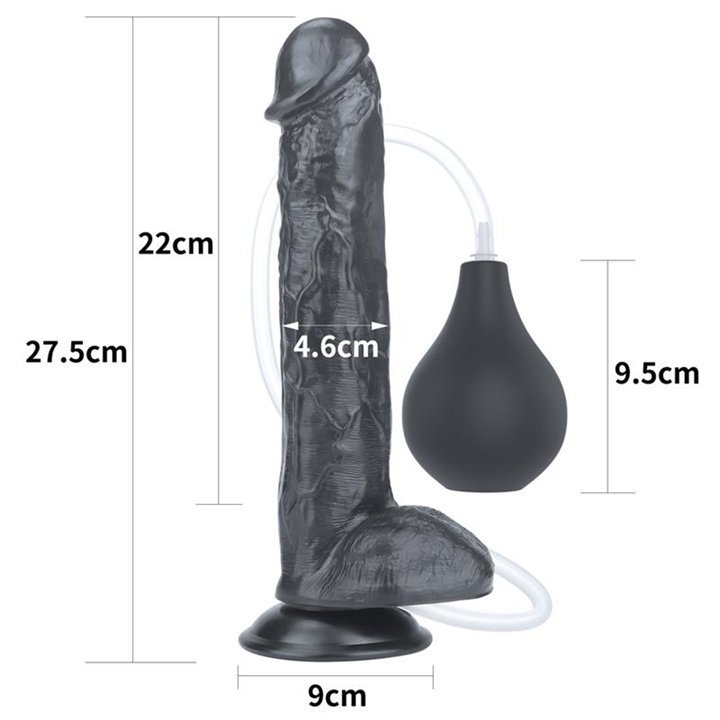 Dildo Squirting 11 Black - LO-LV116026 - Teknashop Ltd