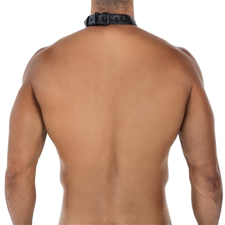 BL4CK08 C-Ring Body Collar Blackleatherlike One Size - 3701705100008 - Teknashop Ltd