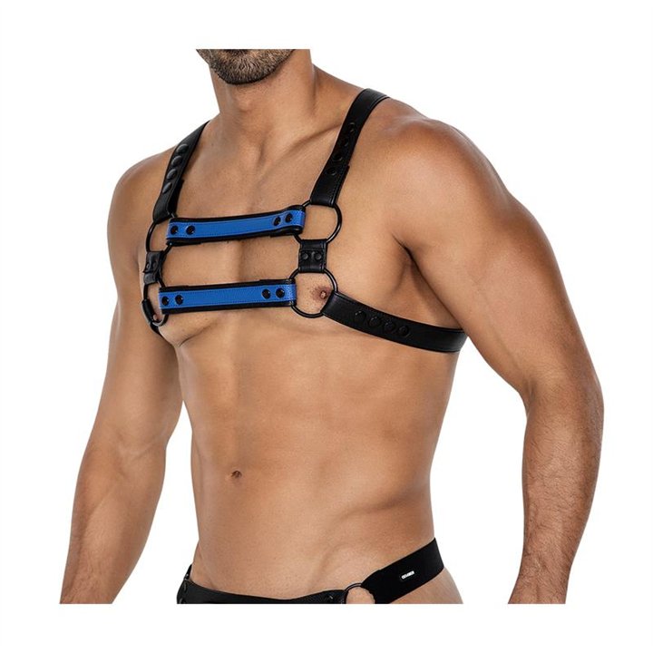 H4RNESS06 Chest Harness 4WAY Radiant Blue One Size - 3701705100084 - Teknashop Ltd