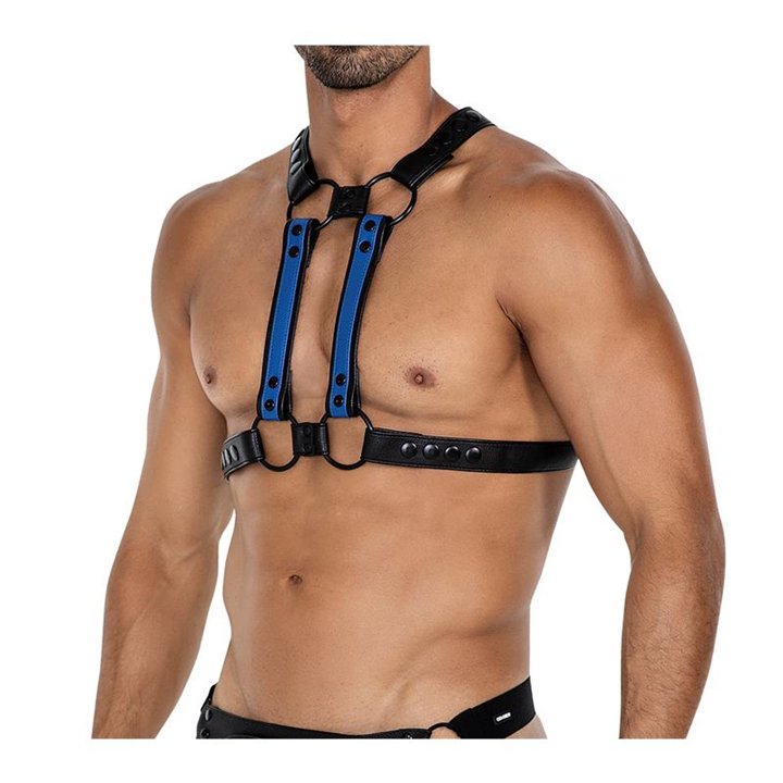 H4RNESS06 Chest Harness 4WAY Radiant Blue One Size - 3701705100084 - Teknashop Ltd