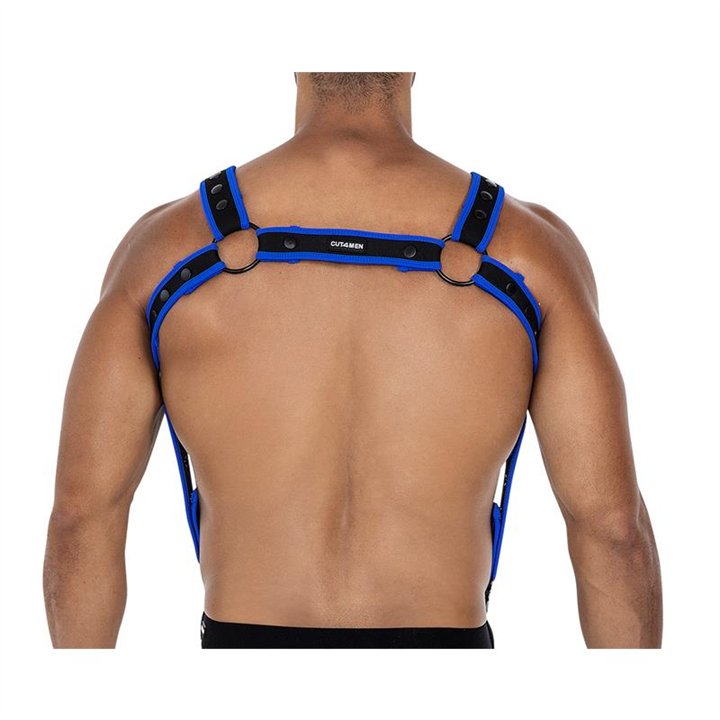 H4RNESS05 Chest Harness Neon Electric Blue One Size - 3701705100145 - Teknashop Ltd