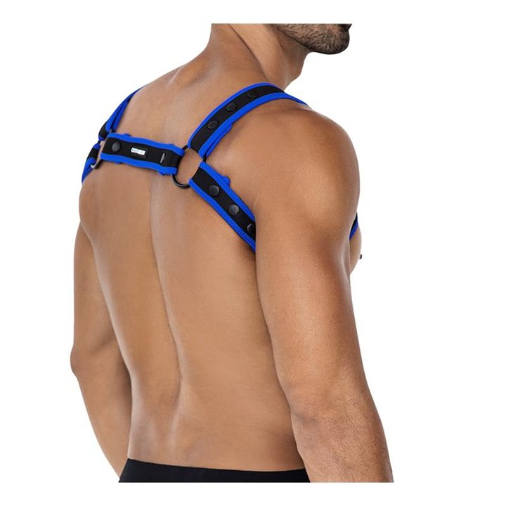 H4RNESS05 Chest Harness Neon Electric Blue One Size - 3701705100145 - Teknashop Ltd