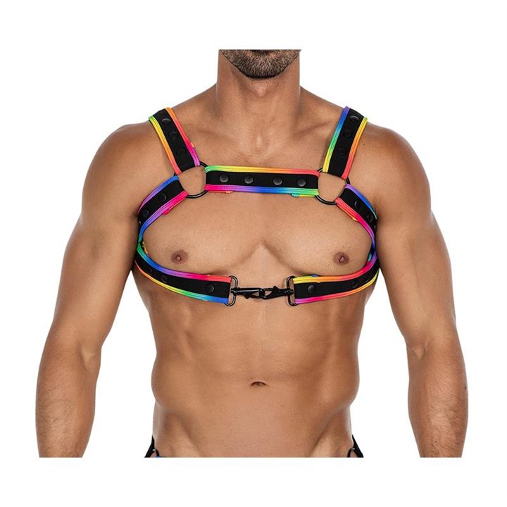 H4RNESS05 Chest Harness Neon MultiColor One size - 3701705100107 - Teknashop Ltd