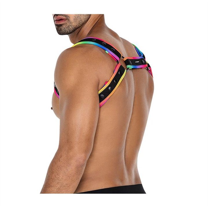 H4RNESS05 Chest Harness Neon MultiColor One size - 3701705100107 - Teknashop Ltd