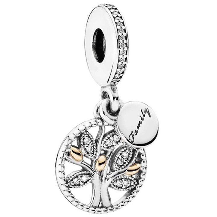 PANDORA Mod. SPARKLING FAMILY TREE DANGLE CHARM - WW.791728CZ - Teknashop Ltd