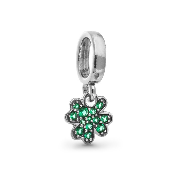 PANDORA Mod. FOUR-LEAF CLOVER DANGLE CHARM - WW.792751C01 - Teknashop Ltd