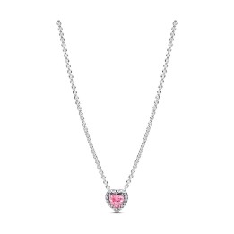 PANDORA JEWELRY Mod. PINK ELEVATED HEART NECKLACE - 45 CM - WW.398425C02-45 - Teknashop Ltd